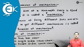 Inversion of Mechanism  Fundamental and Types of Mechanisms  Theory of Machine [upl. by Clem]