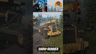 Towing Giant Trucks Offroad snowrunner snowrunnerindonesia shorts logitechg29 gameplay games [upl. by Levey]