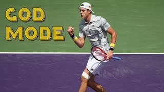 When John Isner goes GOD MODE [upl. by Terchie531]