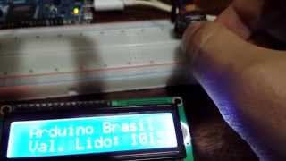 LCD  Potenciômetro  Arduino [upl. by Harve767]