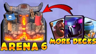 Best Arena 6 Decks Pekkas Playhouse  Best Clash Royale PEKKA HOG MORTAR Decks Arena 6 Decks 2023 [upl. by Ursala117]