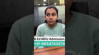 BEd MDU Admission 2024  mdubedadmission mduresult bachelorofeducation [upl. by Leta]