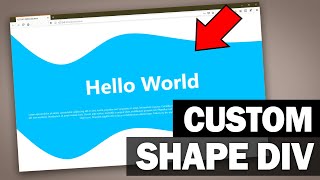 CurvedCustom DIV Shape Tutorial  CSS amp SVG [upl. by Avrit]