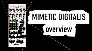 Modular  Noise Engineering Mimetic Digitalis  overview  lots of talking [upl. by Trovillion]