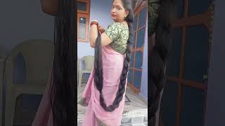 देखिए कैसे बनाती हूं आसानी से इतने लंबे बालों का जुड़ा rapunzel hair👈🤗❤️👑mrdvlogsuttrakhand [upl. by Tolkan]