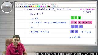 Calculation of Dirty Power of e eg e0 03 with Simple Calculator Option Valuation CA Samir K [upl. by Guillema]