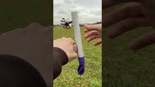 New innovative slingshot made of PVC pipe and balloon slingshot experiment bamboo [upl. by Otsedom72]