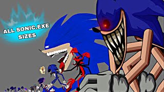 The Biggest Sonicexe All Sonicexe Sizes DC2 ANIMATION PART 2 [upl. by Bausch]