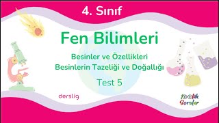 4 Sınıf Fen Bilimleri BESİNLER [upl. by Niotna919]