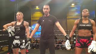 Anaelle ANGERVILLE bat Emma GONGORA aux points DIVONNEMUAYTHAICHALLENGE [upl. by Etnaled936]