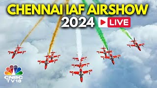 Chennai Airshow LIVE Massive IAF Air Show Dazzles Chennais Marina Beach  Tambaram Air Force N18L [upl. by Yablon]