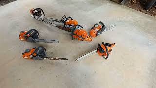 Pro Chainsaw Comparison Stihl 500iHusqvarna 550xp [upl. by Orose429]