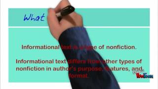 What is Informational text [upl. by Ahsilahk553]