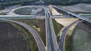 Budowa S1 Bieruń Jedlina i Wola 06 październik 2024  DJI Mini 3  4K [upl. by Odnama985]