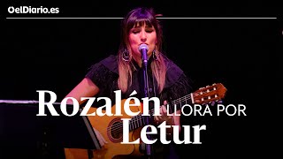 ROZALÉN llora por LETUR en su concierto solidario por la DANA quotNos levantaremosquot [upl. by Jeannie]