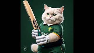 South Africa Crickets Feline Fan Chubby Cat Pride [upl. by Nitsruk]