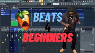 Making A Beat On FL Studio Using Stock vsts [upl. by Merridie]