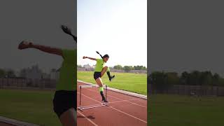 I tried Hurdle drills ❤️🙏🏻fitness hurdles workout [upl. by Sualokin133]