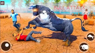 The Angry Bull Attack  Bull Fight Game [upl. by Gastineau]