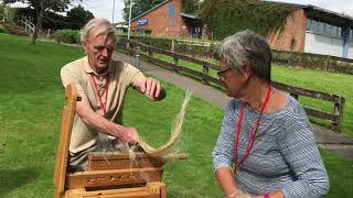 How to Process Raw Flax for Hand Spinning [upl. by Stimson]