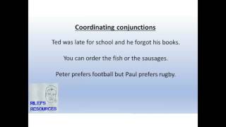 Coordinating and subordinating conjunctions [upl. by Notyep]