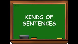 CLASS 6 CBSE  ENGLISH  KINDS OF SENTENCES [upl. by Parfitt817]