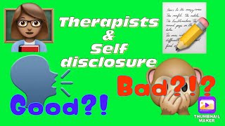 Using Self Disclosure in Therapy as The Therapist  Is It Appropriate or is it TMI  LCSW TEST PREP [upl. by Boris]