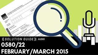 058022 FebruaryMarch 2015 Marking Scheme MS Audio Voice Over [upl. by Ppik]