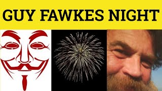 🔵 Guy Fawkes Night  British Culture  5th November  British Tradition British Pronunciation [upl. by Lynch]