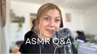 ASMR QampA  persönliche Fragen zum Psychologiestudium 🌷🥹  4K high quality omg german [upl. by Enelehs]