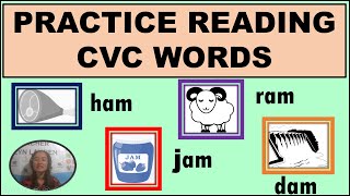 Practice Reading Words with CVC am family words  Beginning Reading [upl. by Ahseyk]