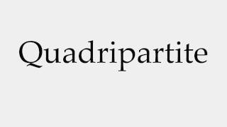 How to Pronounce Quadripartite [upl. by Yatzeck154]