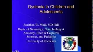 Dystonia in Children amp Adolescents Webinar [upl. by Hetti]