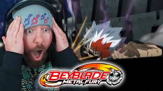 NOT RYUGA FIRST TIME WATCHING  Beyblade Metal Fury Episode 3435 REACTION [upl. by Airec]