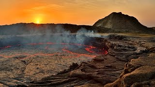 ERTA ALE VOLCANO  Part 1 The Largest Permanent Lava Lake on Earth Ethiopia Erupting Lava Lake [upl. by Anrapa]