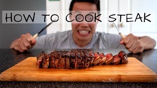 How To Cook The Perfect Pan Seared Steak A Beginners Guide  Jono Ren Episode 7 [upl. by Trabue]