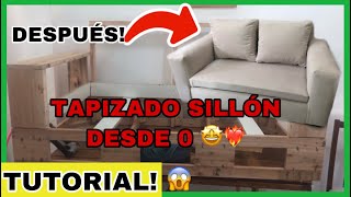 COMO TAPIZAR SILLON PASO A PASO EPISODIO 1 [upl. by Obala578]