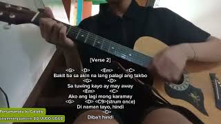 Pansamantala  Callalily Easy guitar tutorial Chords and lyrics [upl. by Tyler]