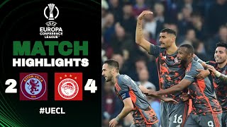 Aston Villa Olympiakos  24  Highlights  Europa Conference League [upl. by Leblanc]