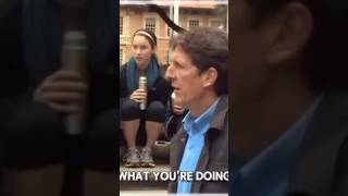 Irate atheist cannot stand the free exchange of ideas on her campus shorts viralvideo foryou [upl. by Koral]