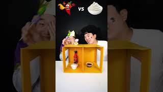 Spice Sauce vs whipping cream  TikTok Funny Video  HUBA shorts [upl. by Atirrehs]