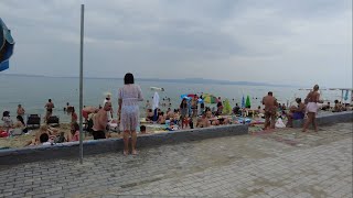 Walking by the Polychrono beach Halkidiki Greece Day Walking Tour 4K 60FPS [upl. by Boiney]