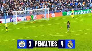 Real Madrid vs Manchester City 43 Full Penalty Shootout  Reactions amp Celebrations  UCL 2024 [upl. by Liakim]