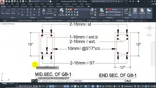 GroupA Class12 Gread Beam Layout Plan Draw [upl. by Oirramaj]