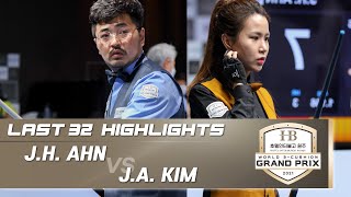 Hotel Inter burgo Wonju W3GP 2021 Last 32  KIM Jin Ah KOR vs AHN Ji Hun KOR HL [upl. by Eiuqnimod]