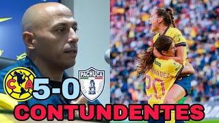 América femenil GOLEA a Pachuca  Ángel Villacampa rompe la Liga [upl. by Enomaj]