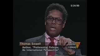 Thomas Sowell on Preferential Policies 14 1990 Critical Race Theory Debunked [upl. by Ahsikat903]