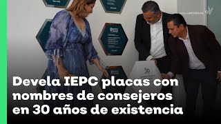 Devela IEPC placas con nombres de consejeros en 30 años de existencia  Jalisco Noticias [upl. by Hanah]