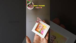 Teachers day mini frame ✨ shorts diy craft [upl. by Eilahs]