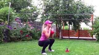 Genuflexiuni Goblet cu Kettlebell [upl. by Iror]